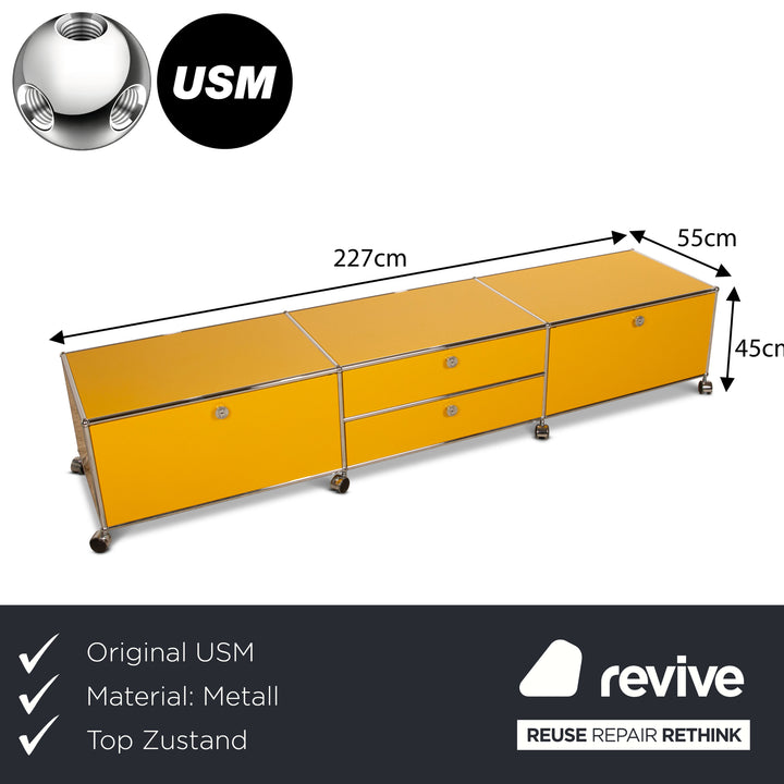 USM Haller Metall Sideboard Gelb