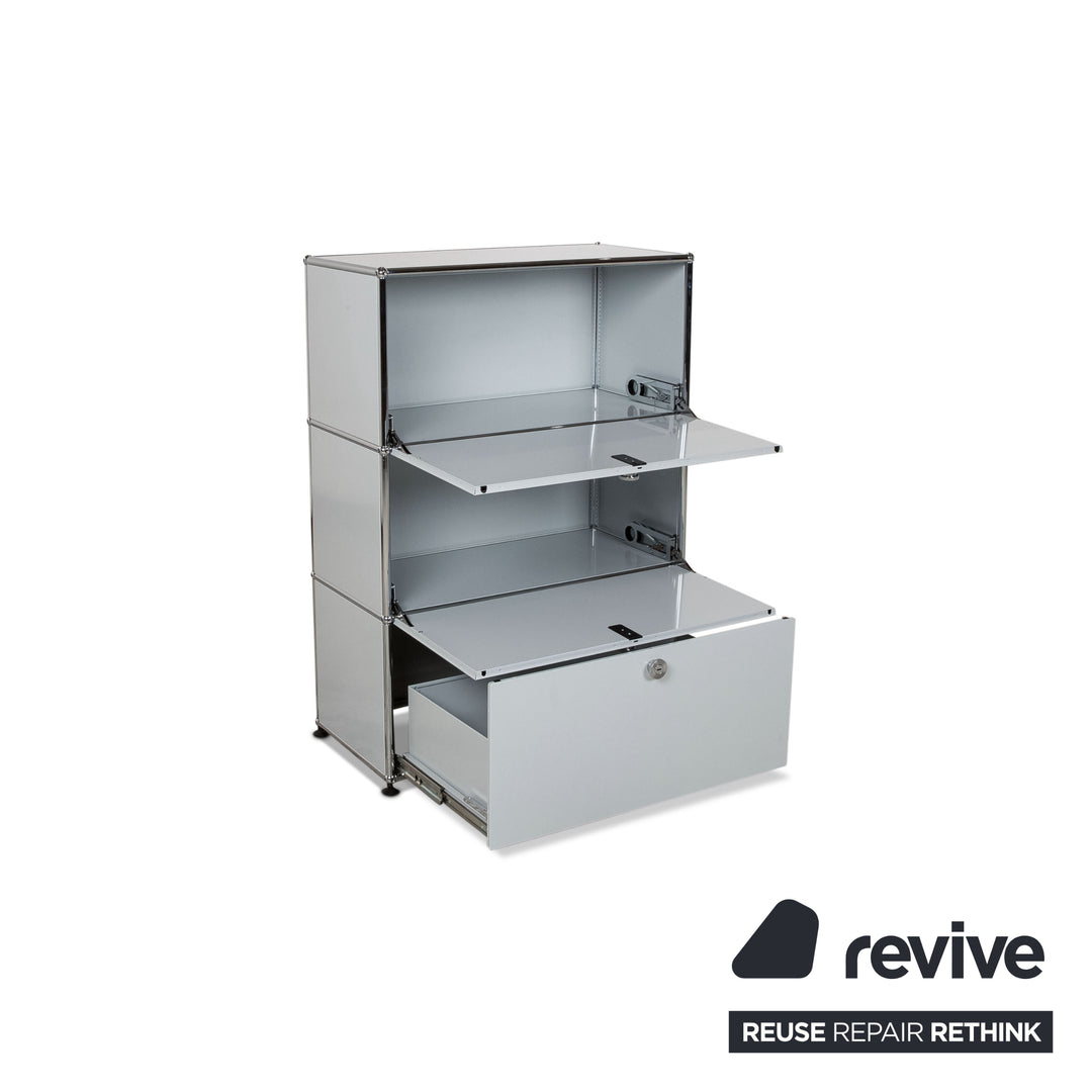 USM Haller Buffet en acier gris haut