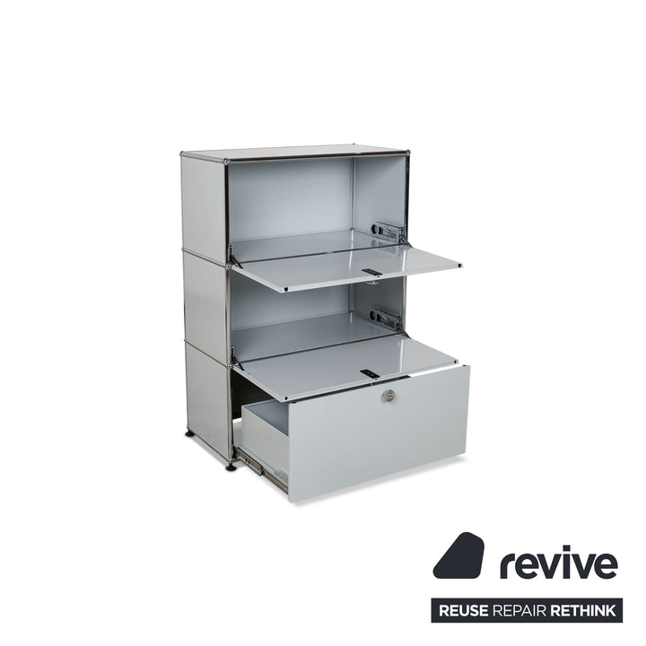 USM Haller Buffet en acier gris haut