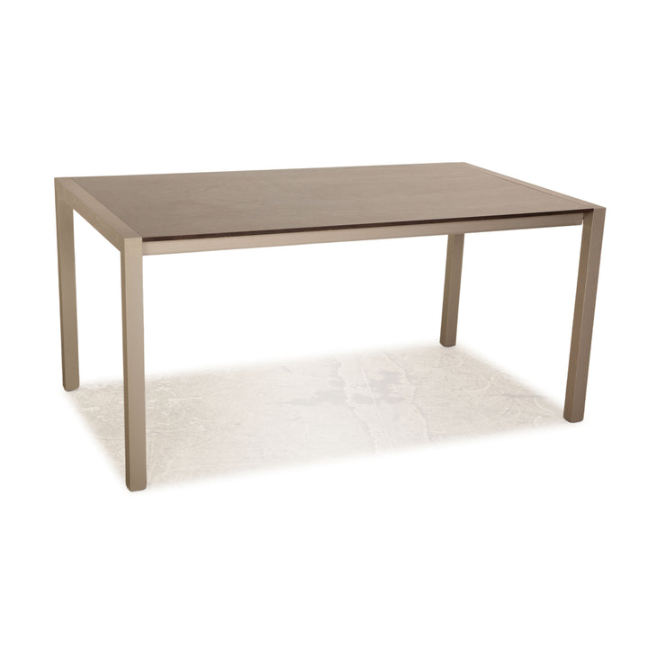 Venjakob table à manger en bois marron extensible 160/210x75x90