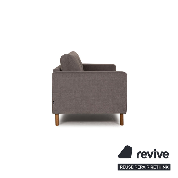 Vilmers Artic Stoff Sofa Garnitur Grau Dreisitzer Couch