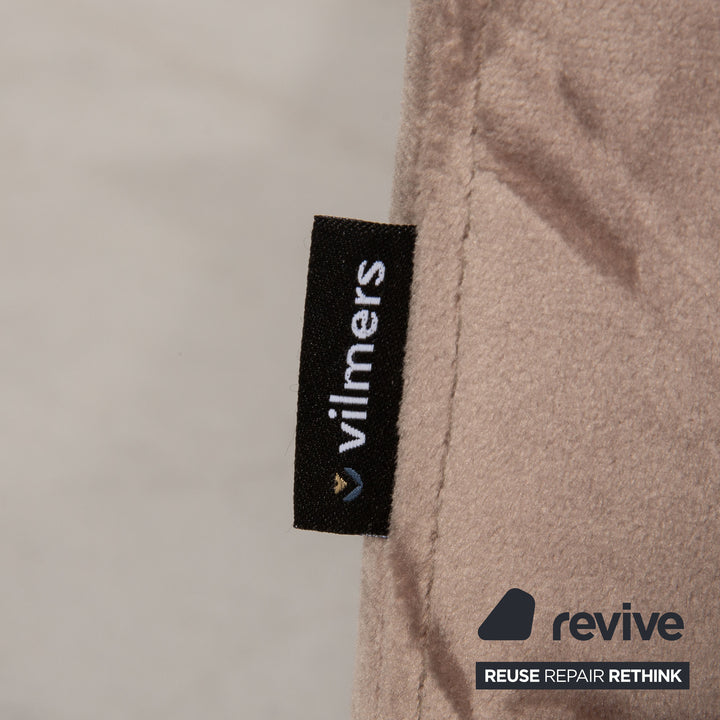Vilmers Viking Velvet Sofa Beige Two Seater Couch