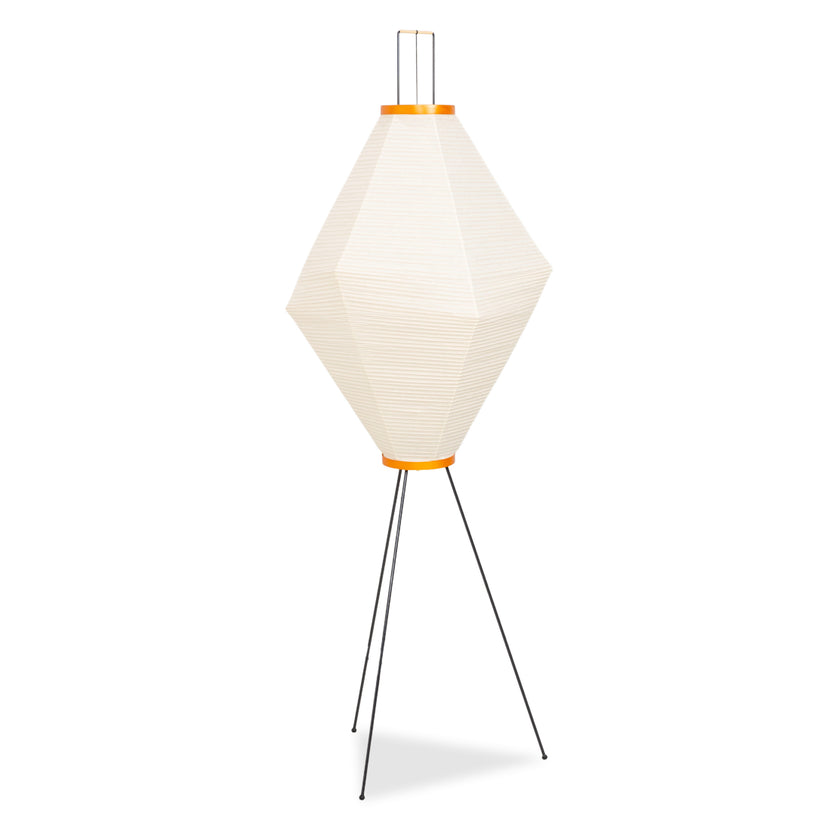 Vitra Akari Metall Lampe Creme Schwarz Stehlampe Papier