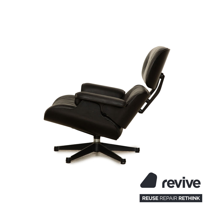 Vitra Eames Lounge Chair Leder Sessel Schwarz