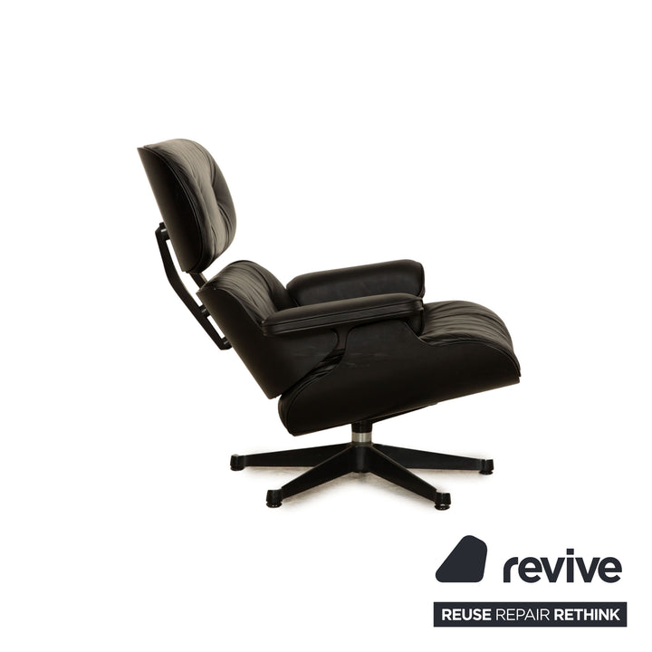 Vitra Eames Lounge Chair Leder Sessel Schwarz