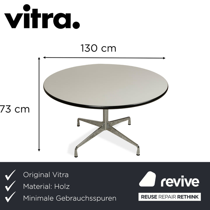 Vitra Eames Segmented Dining Table Wood White
