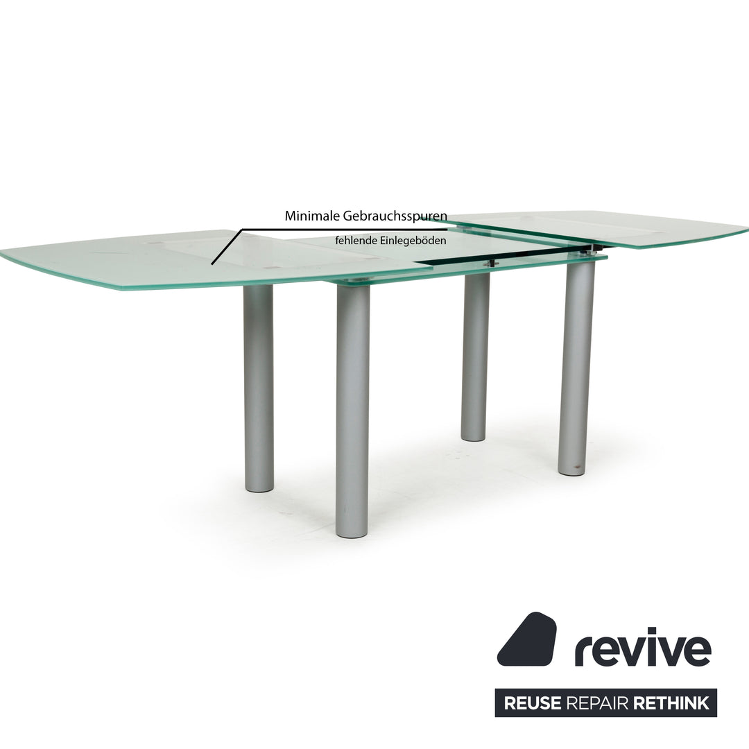 Völker Design Pescara Glass Dining Table Grey Dining Room