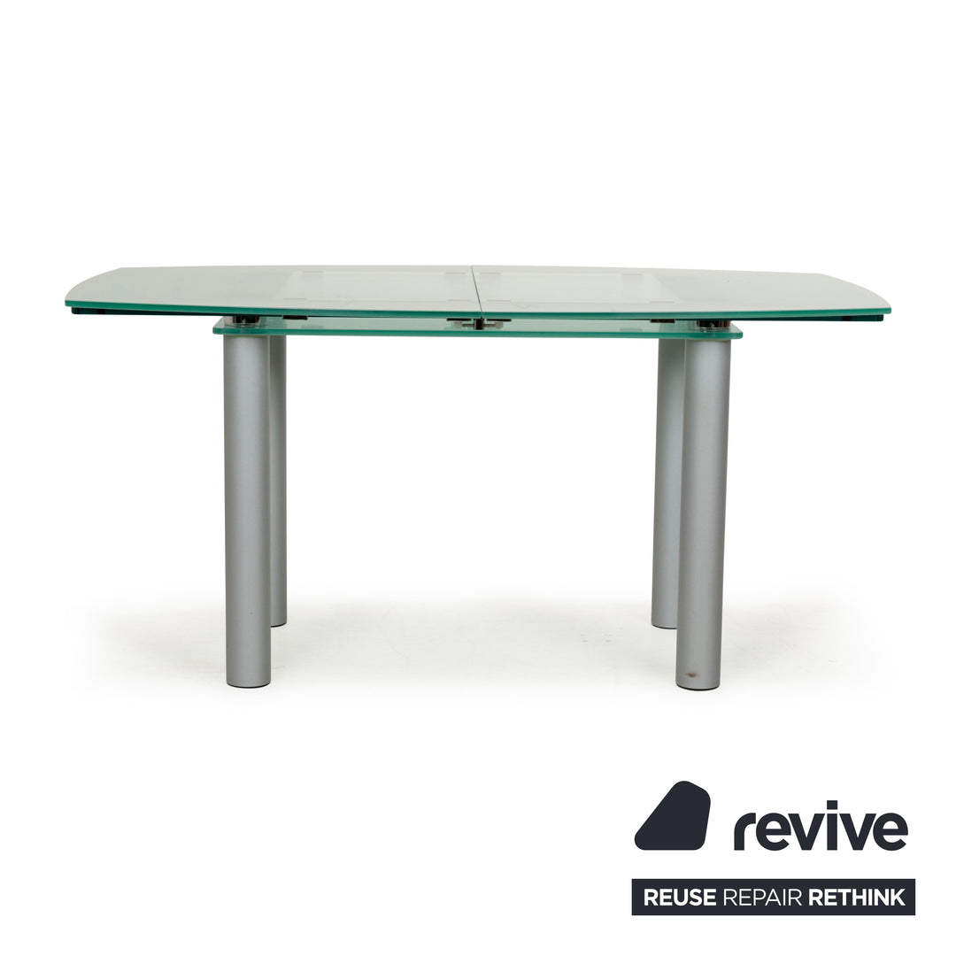 Völker Design Pescara Glass Dining Table Grey Dining Room