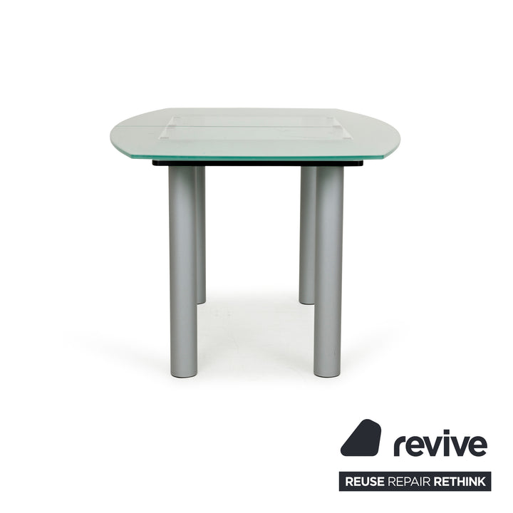 Völker Design Pescara Glass Dining Table Grey Dining Room