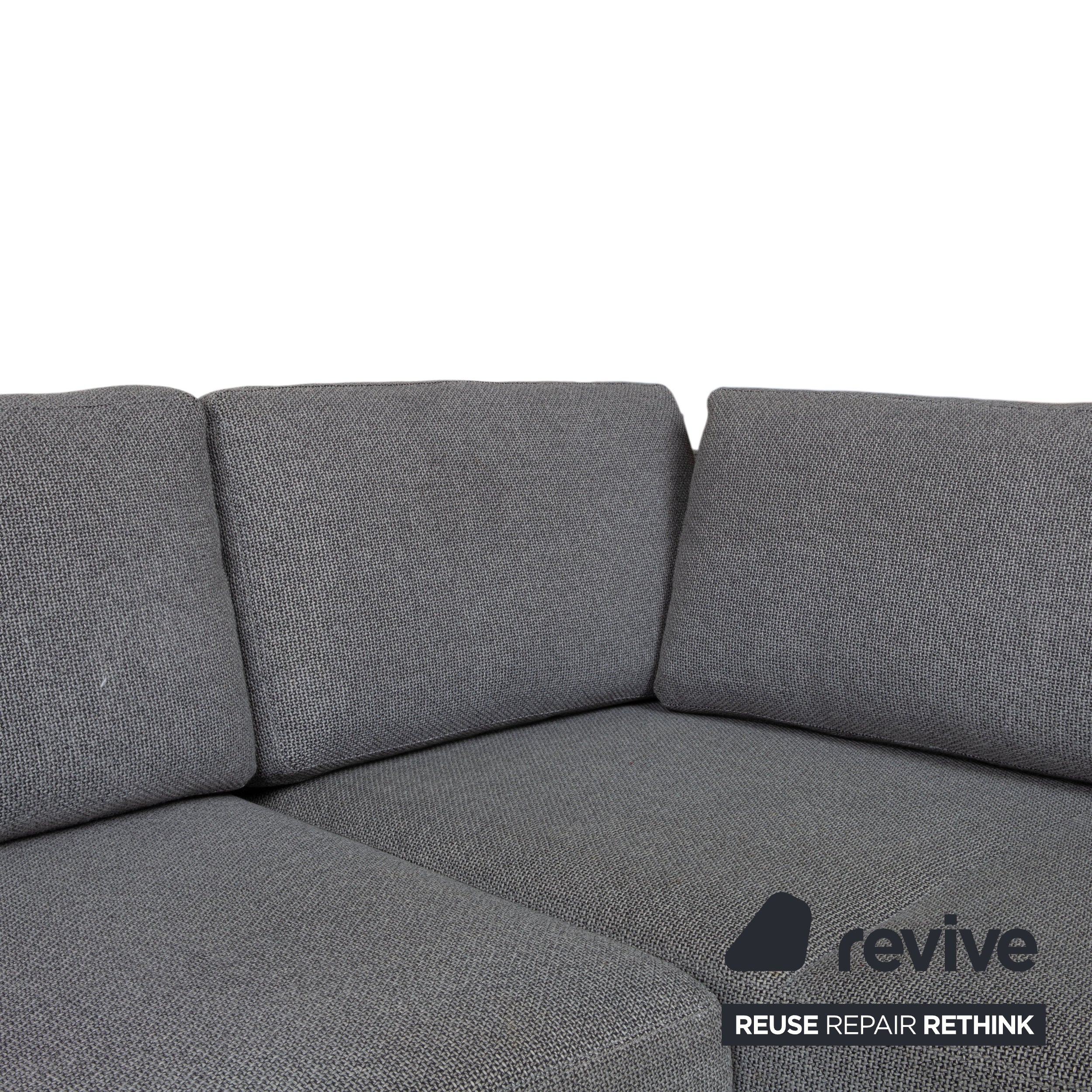 Walter Knoll Big Blue Fabric Corner Sofa Grey Manual Function Sofa Couch