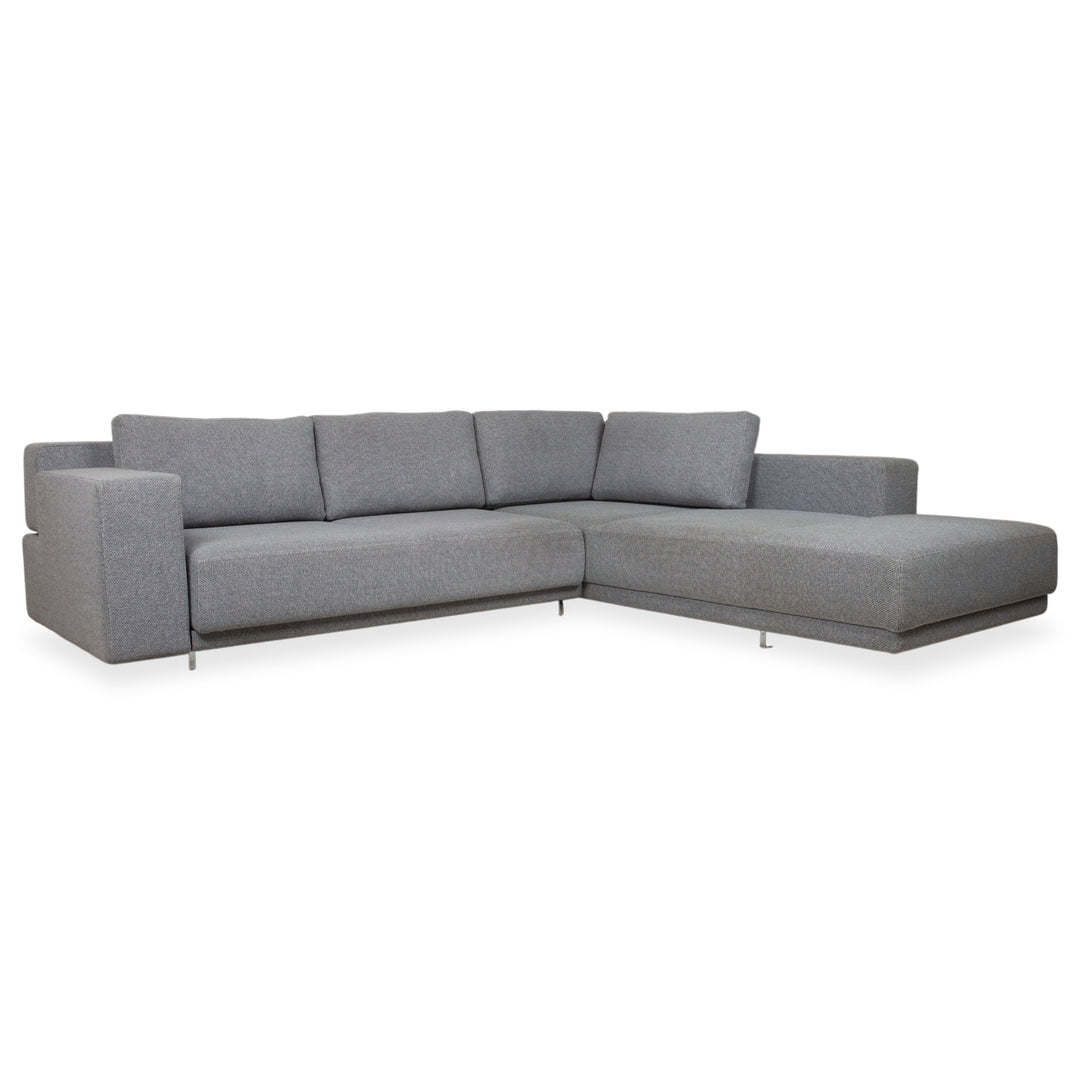 Walter Knoll Big Blue Stoff Ecksofa Grau manuelle Funktion Sofa Couch