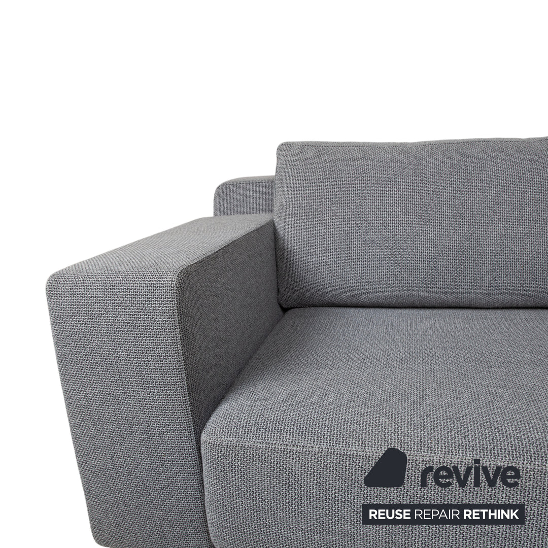 Walter Knoll Big Blue Stoff Ecksofa Grau manuelle Funktion Sofa Couch