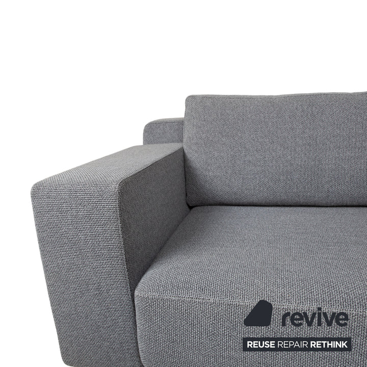 Walter Knoll Big Blue Stoff Ecksofa Grau manuelle Funktion Sofa Couch