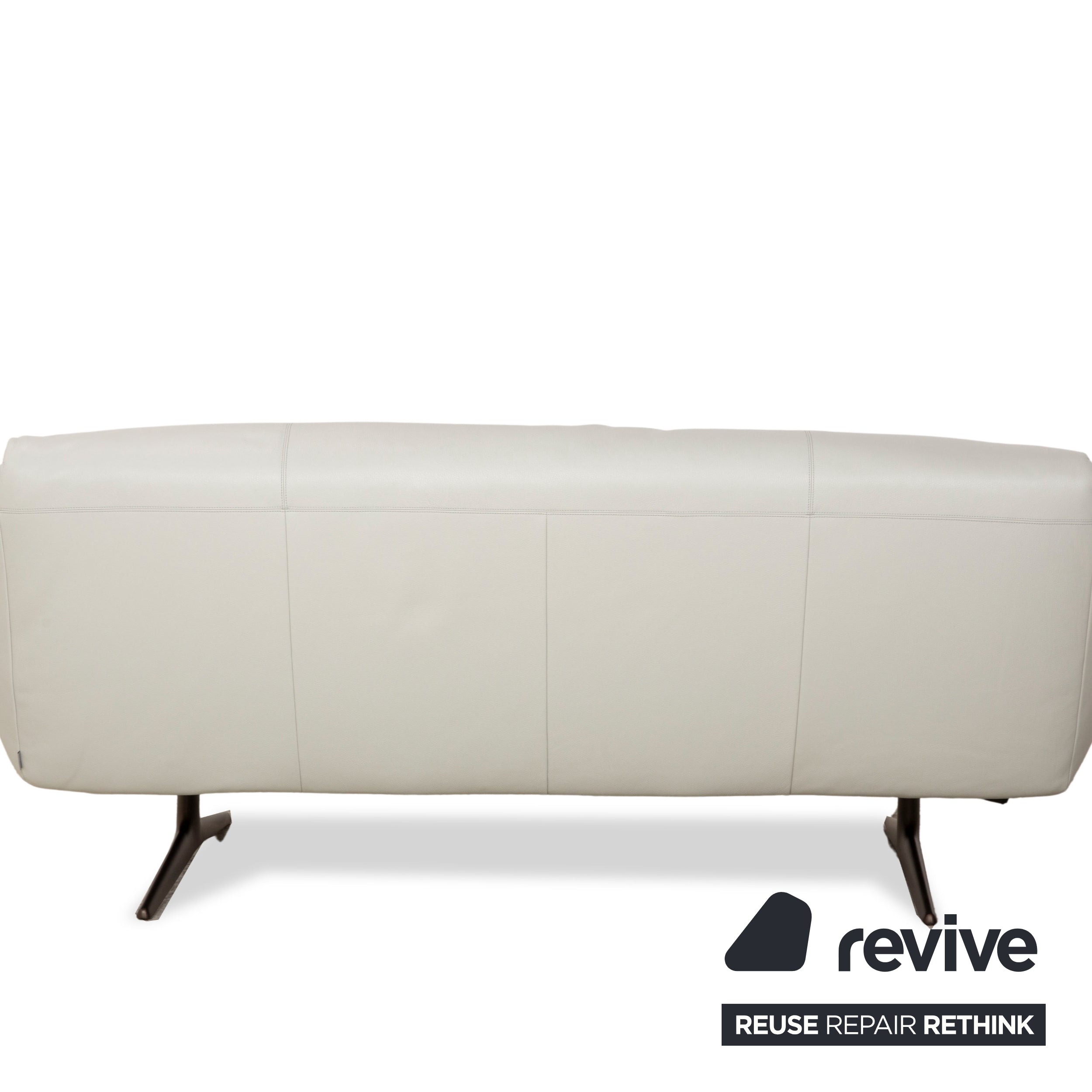 Canapé 3 places en cuir gris clair Walter Knoll Bundle
