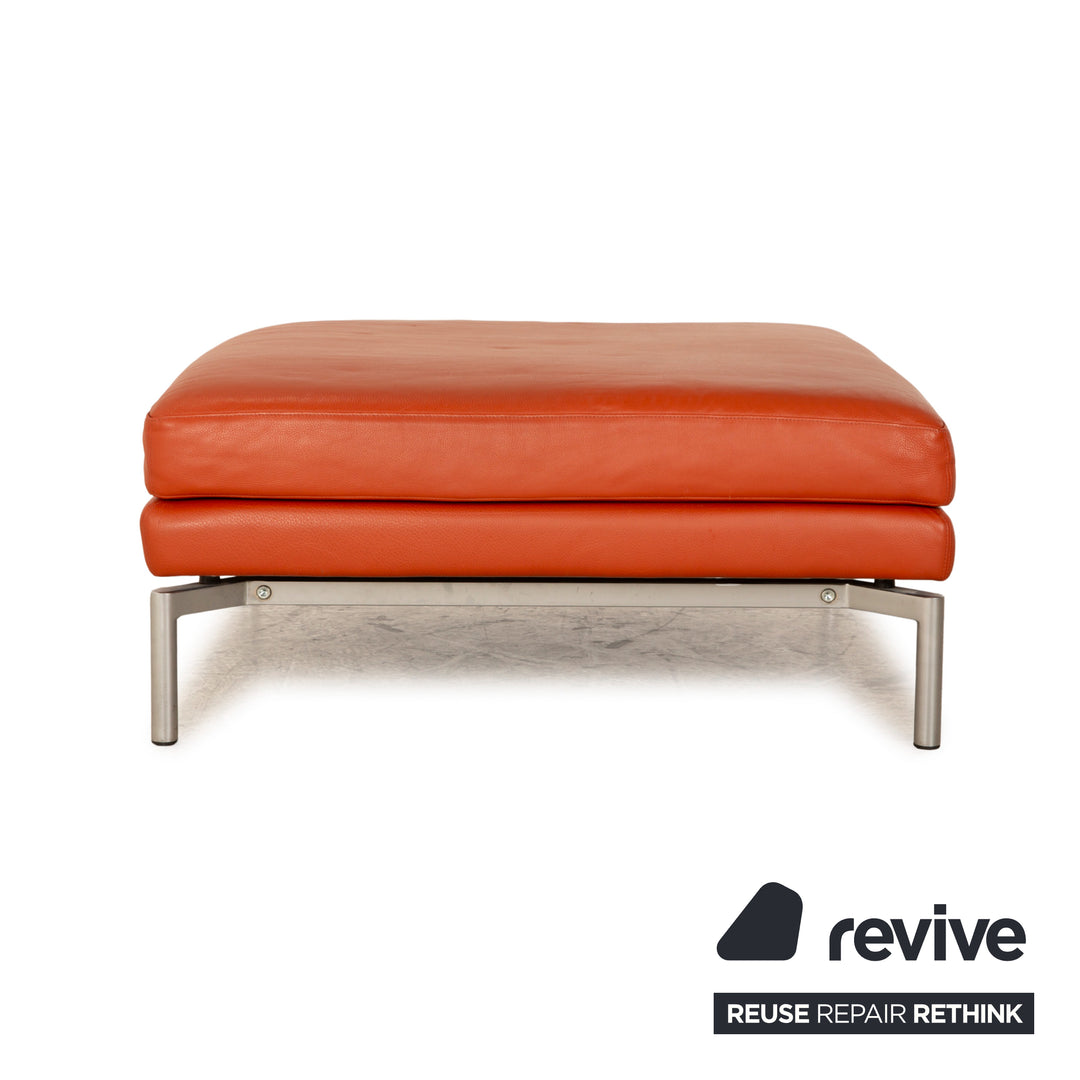 Walter Knoll Good Time Tabouret en Cuir Orange
