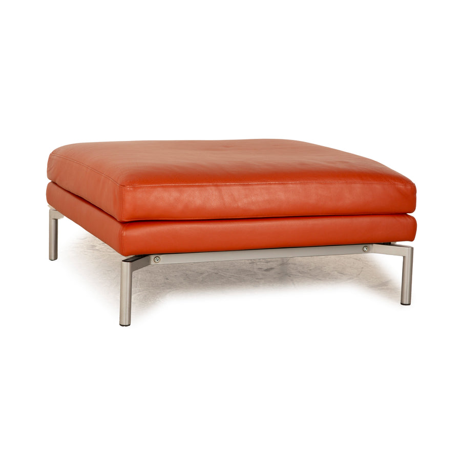 Walter Knoll Good Time Tabouret en Cuir Orange