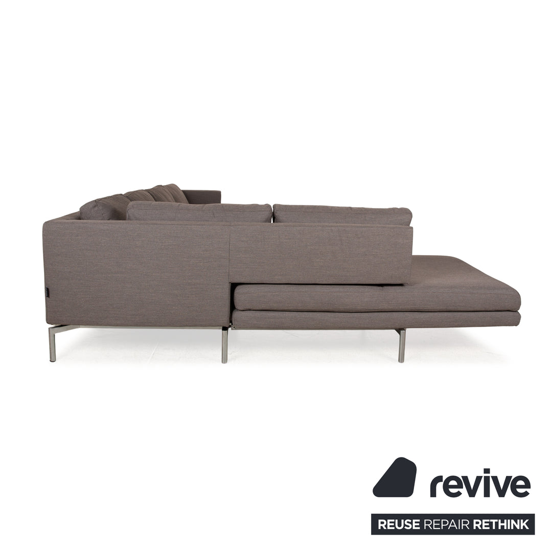 Walter Knoll Good Time Canapé d'angle en tissu Gris Canapé