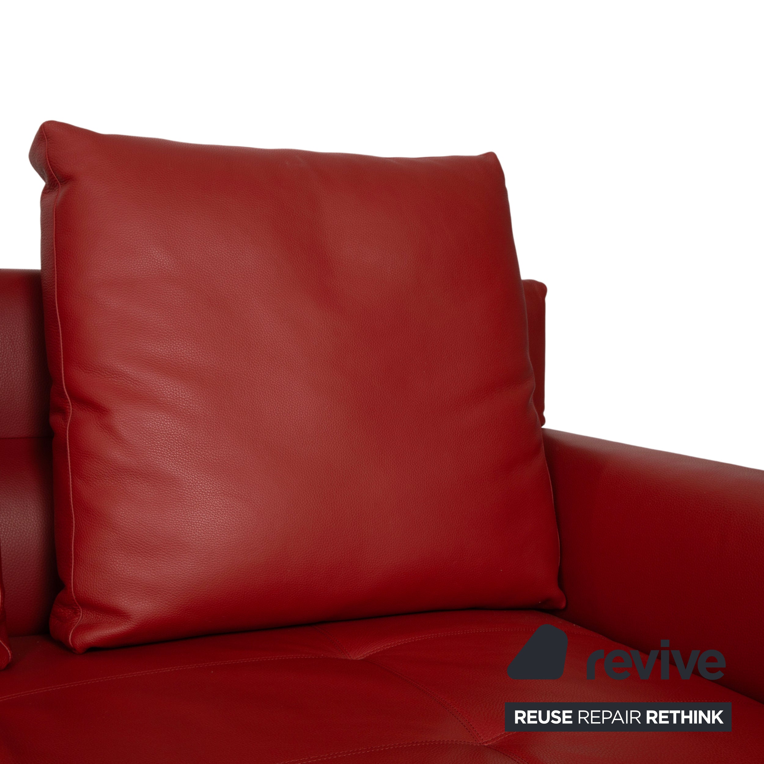 Walter Knoll Gordon Canapé quatre places en cuir rouge