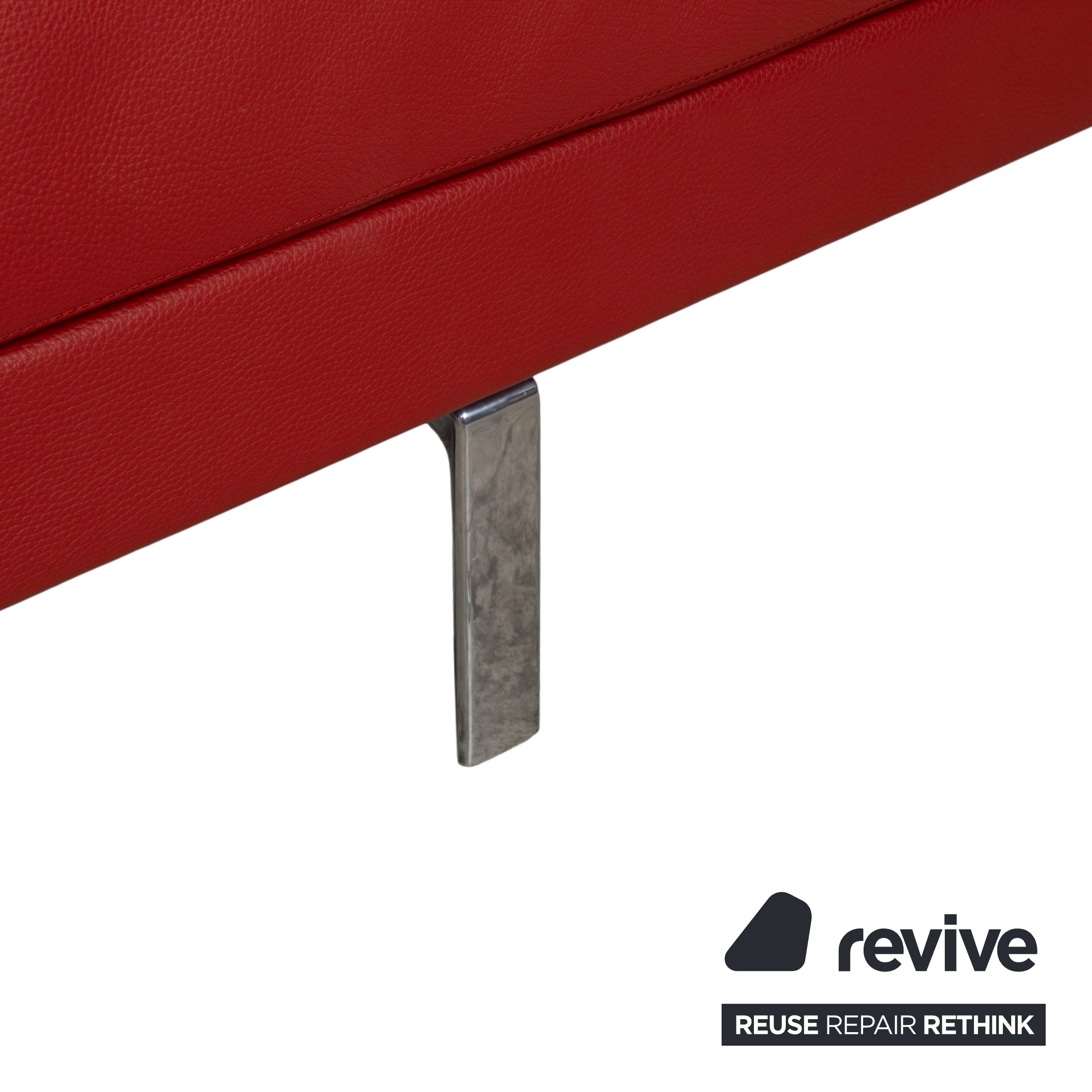 Walter Knoll Gordon Canapé quatre places en cuir rouge