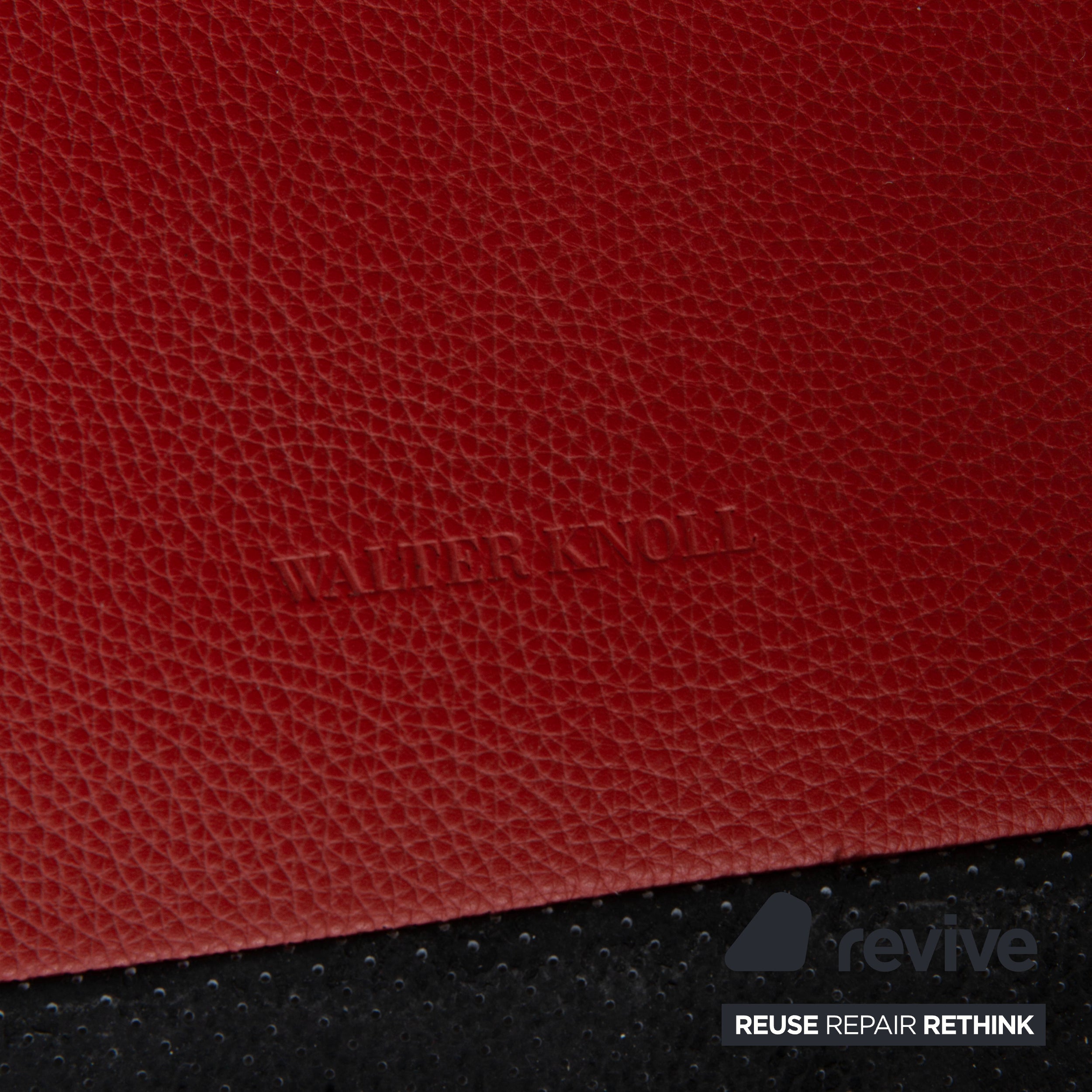 Walter Knoll Gordon Canapé quatre places en cuir rouge
