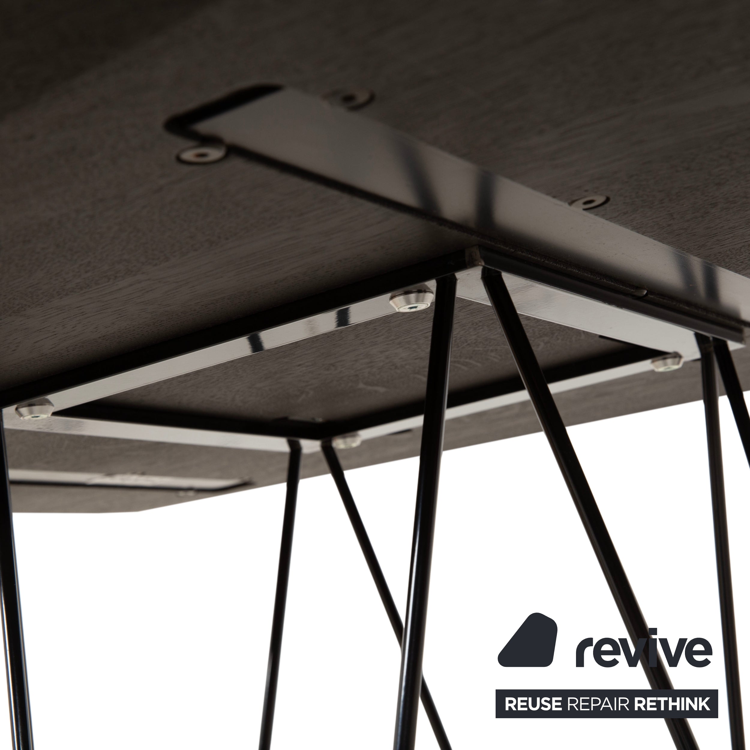 Table de salle à manger Walter Knoll Joco en bois noir 220 x 95 cm