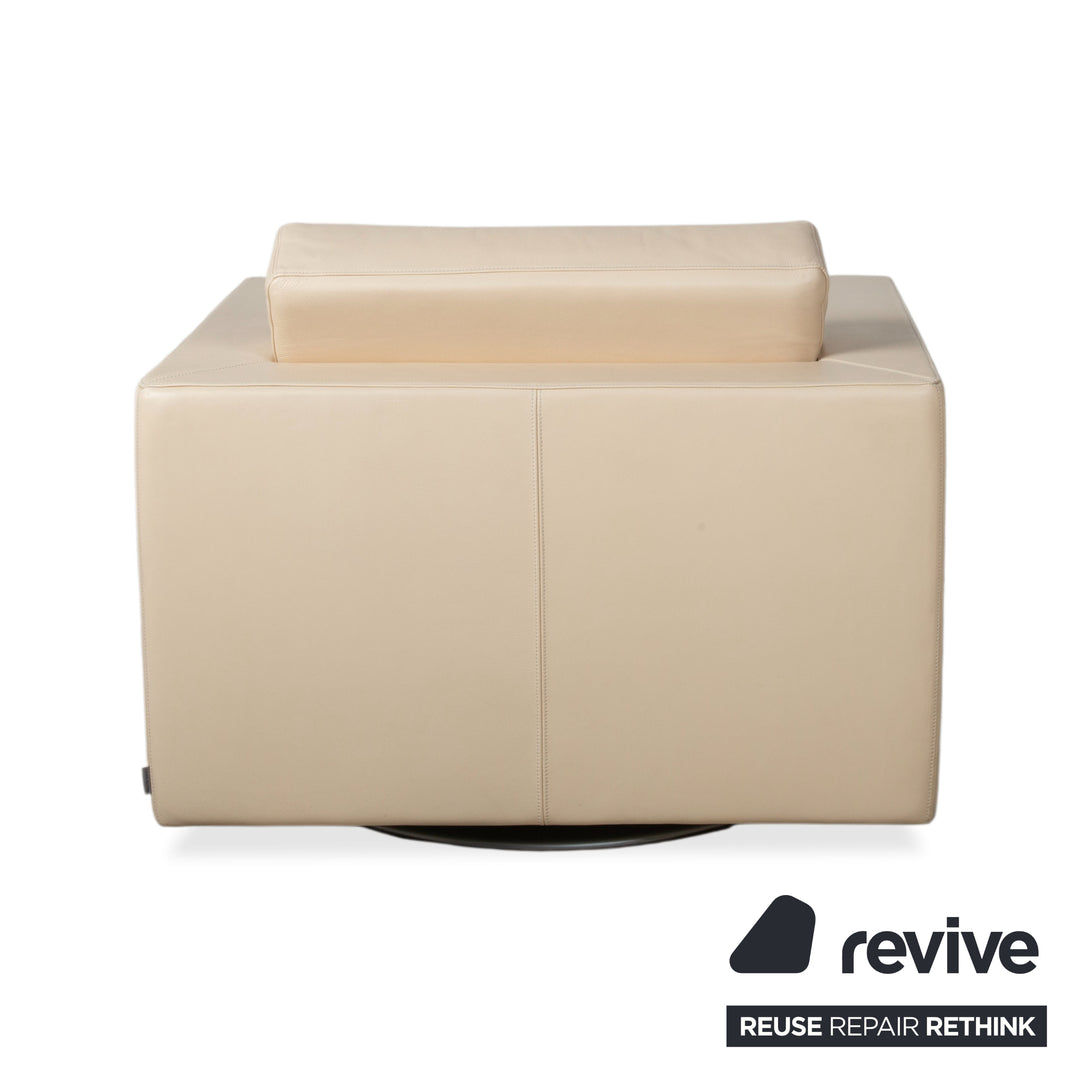 Walter Knoll Nelson Leder Sessel Creme Beige