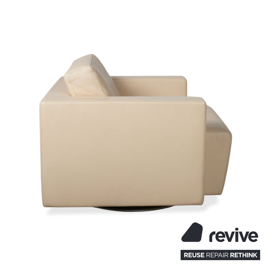 Walter Knoll Nelson Leder Sessel Creme Beige