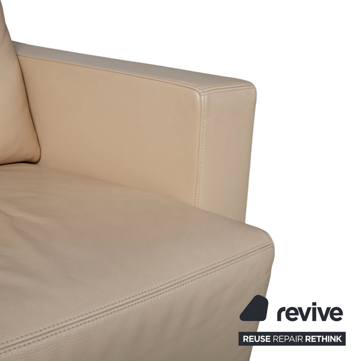 Walter Knoll Nelson Leder Sessel Creme Beige