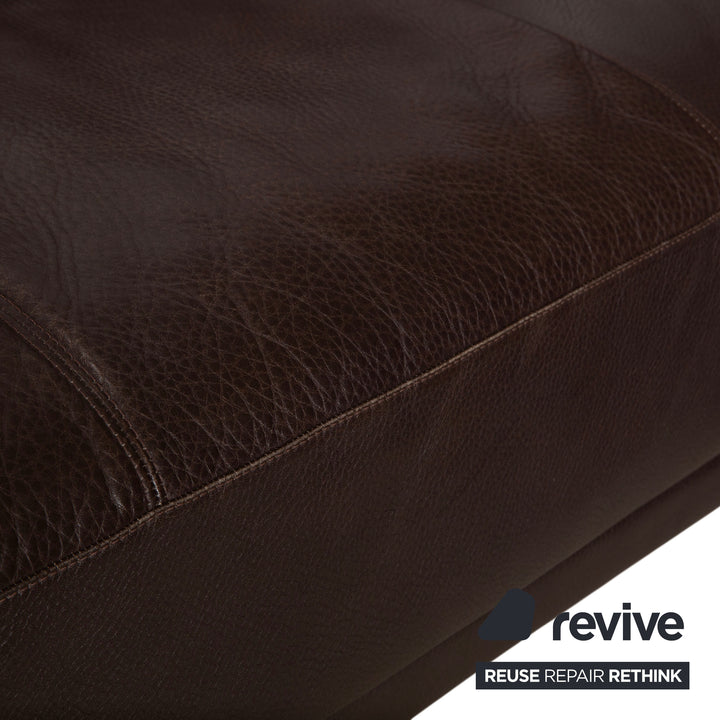 Walter Knoll Prime Time Leder Ecksofa Braun Recamiere Rechts Couch