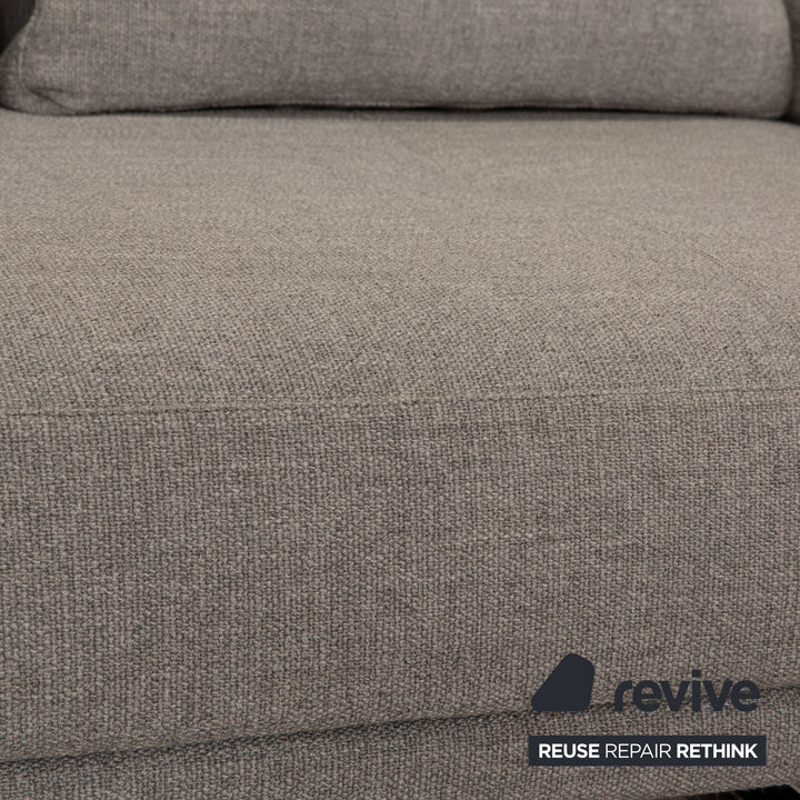 Walter Knoll Prime Time Stoff Dreisitzer Grau Sofa Couch