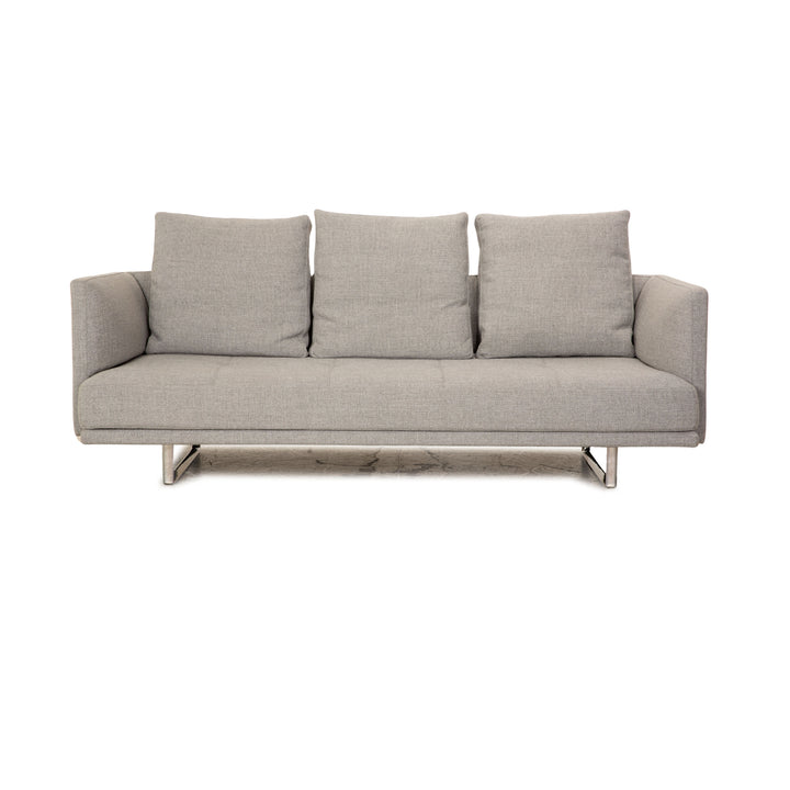 Walter Knoll Prime Time Stoff Dreisitzer Grau Sofa Couch