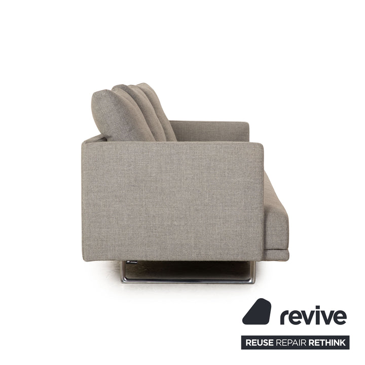 Walter Knoll Prime Time Stoff Dreisitzer Grau Sofa Couch