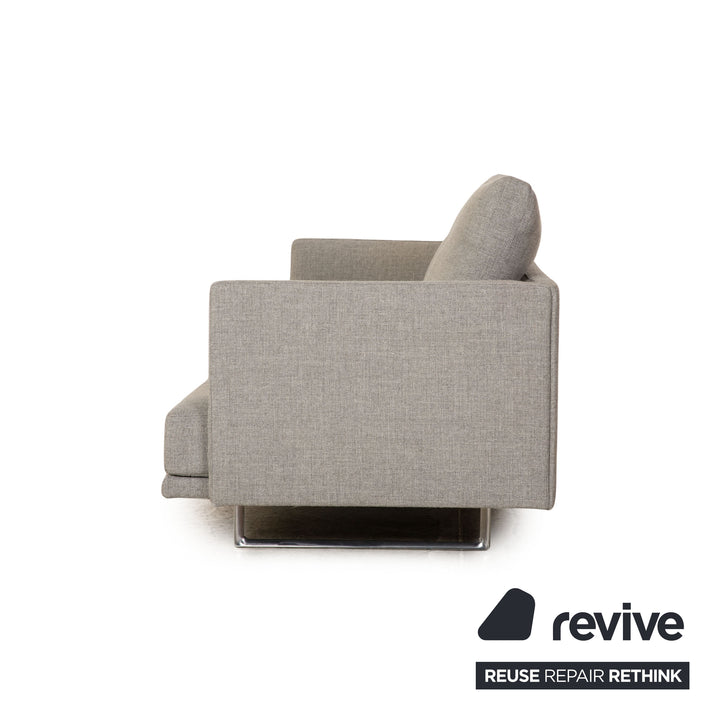 Walter Knoll Prime Time Stoff Dreisitzer Grau Sofa Couch