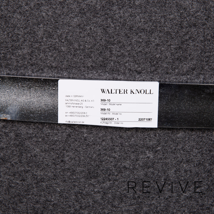 Walter Knoll Stoff Sessel Anthrazit #15276
