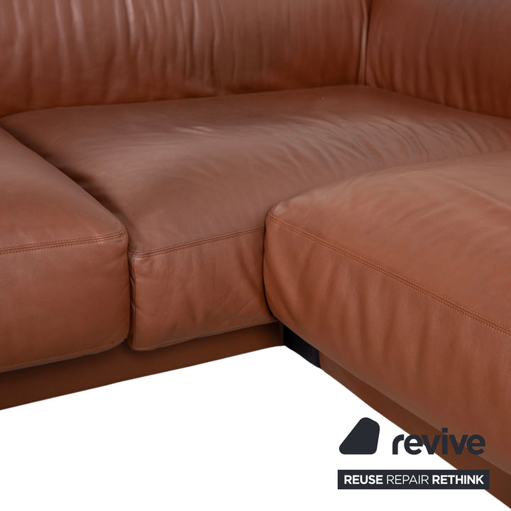 Walter Knoll Yuuto Leder Ecksofa Braun Kastanie Mokka Sofa Couch