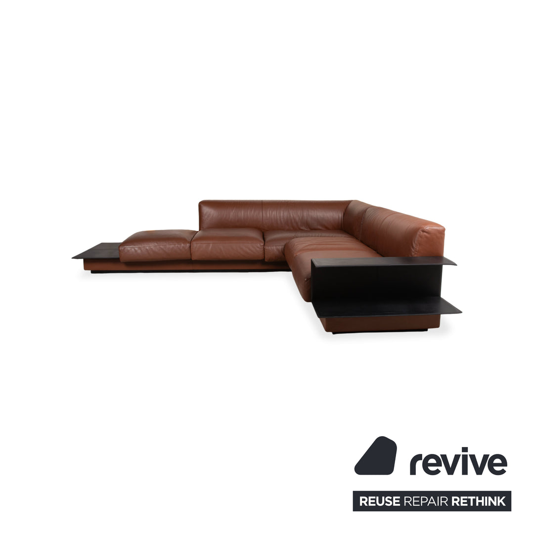 Walter Knoll Yuuto Leder Ecksofa Braun Kastanie Mokka Sofa Couch