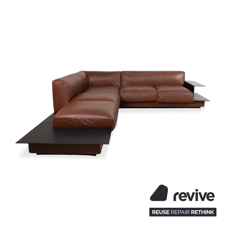 Walter Knoll Yuuto Leder Ecksofa Braun Kastanie Mokka Sofa Couch