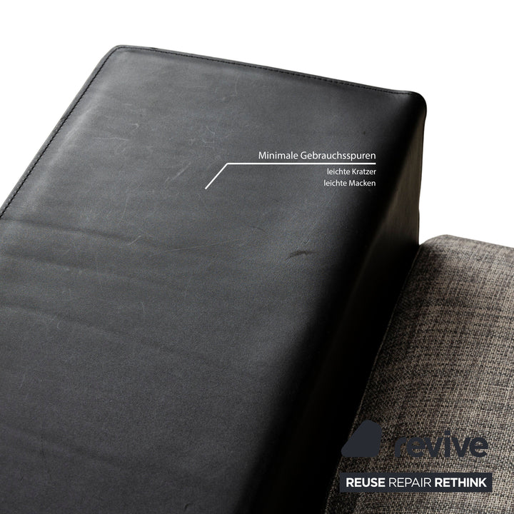 Walter Knoll Yuuto Canapé d'angle en tissu Gris Canapé