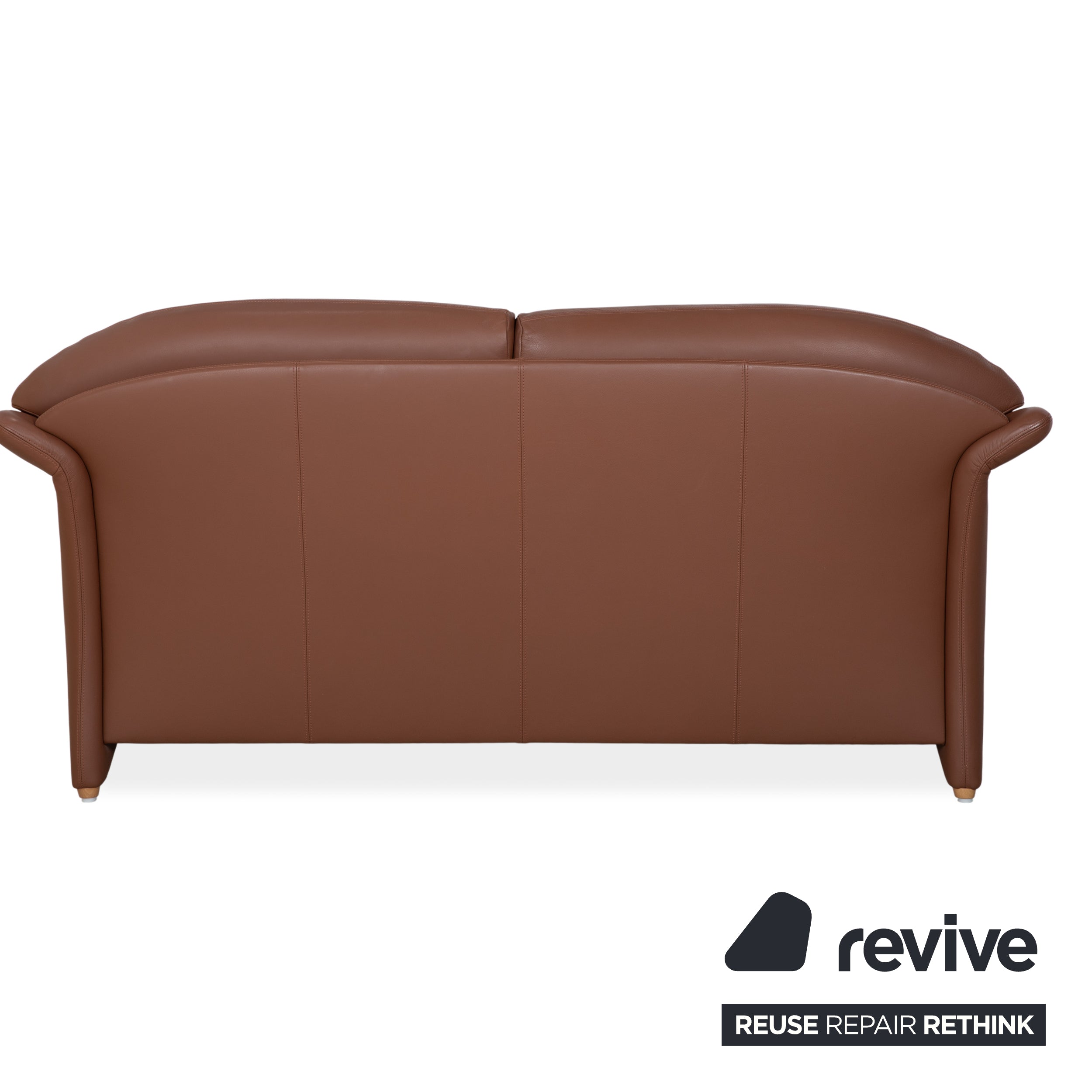 Walter Knoll Two-Seater Leather Sofa Brown