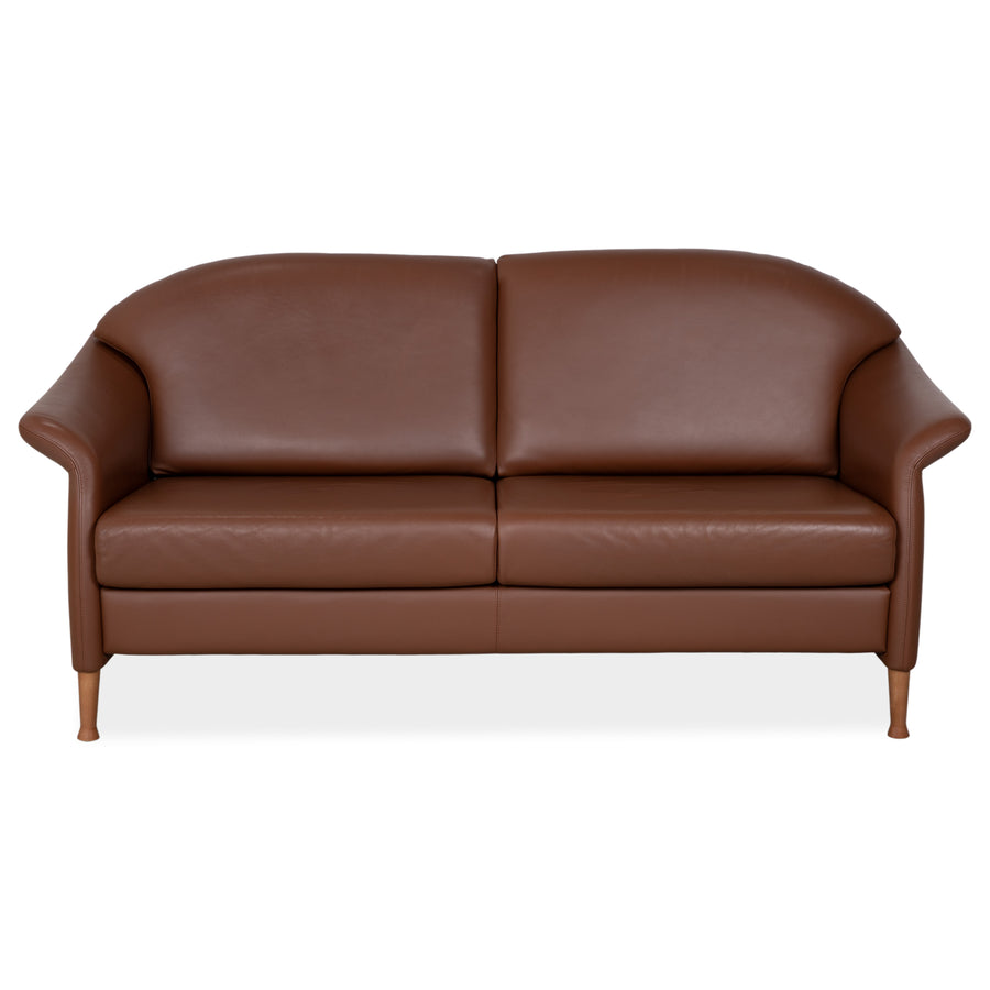 Walter Knoll Zweisitzer Leder Sofa Braun