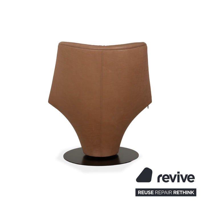 Werther W 100 Leather Armchair Beige Brown