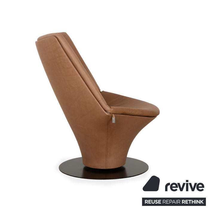 Werther W 100 Leather Armchair Beige Brown
