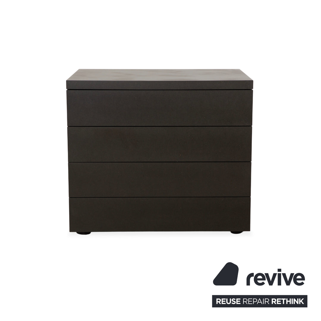 Wilkhahn Holz Sideboard Schwarz Anthrazit Kommode