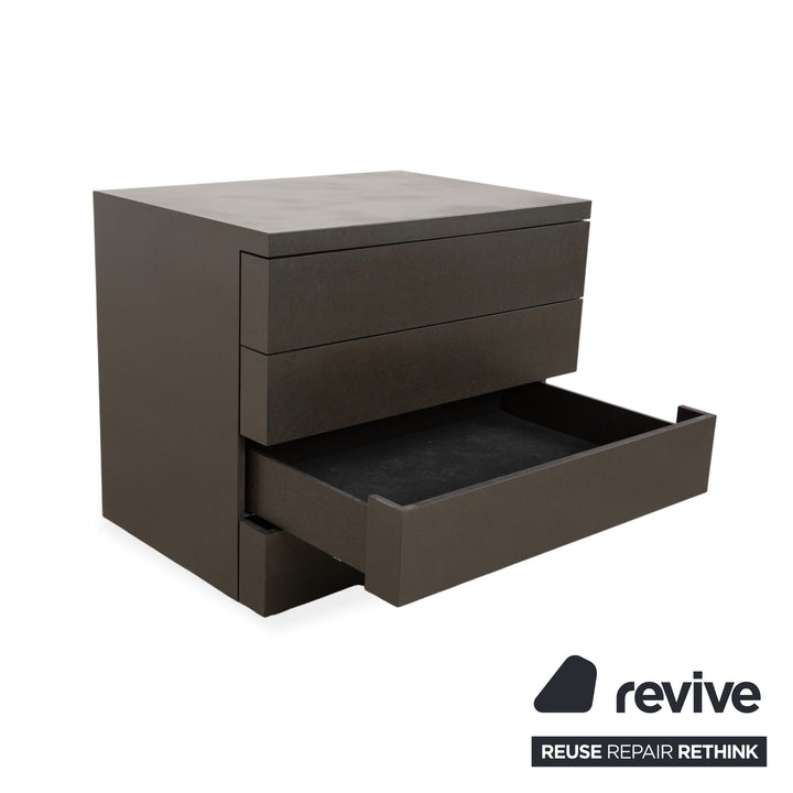 Wilkhahn Holz Sideboard Schwarz Anthrazit Kommode