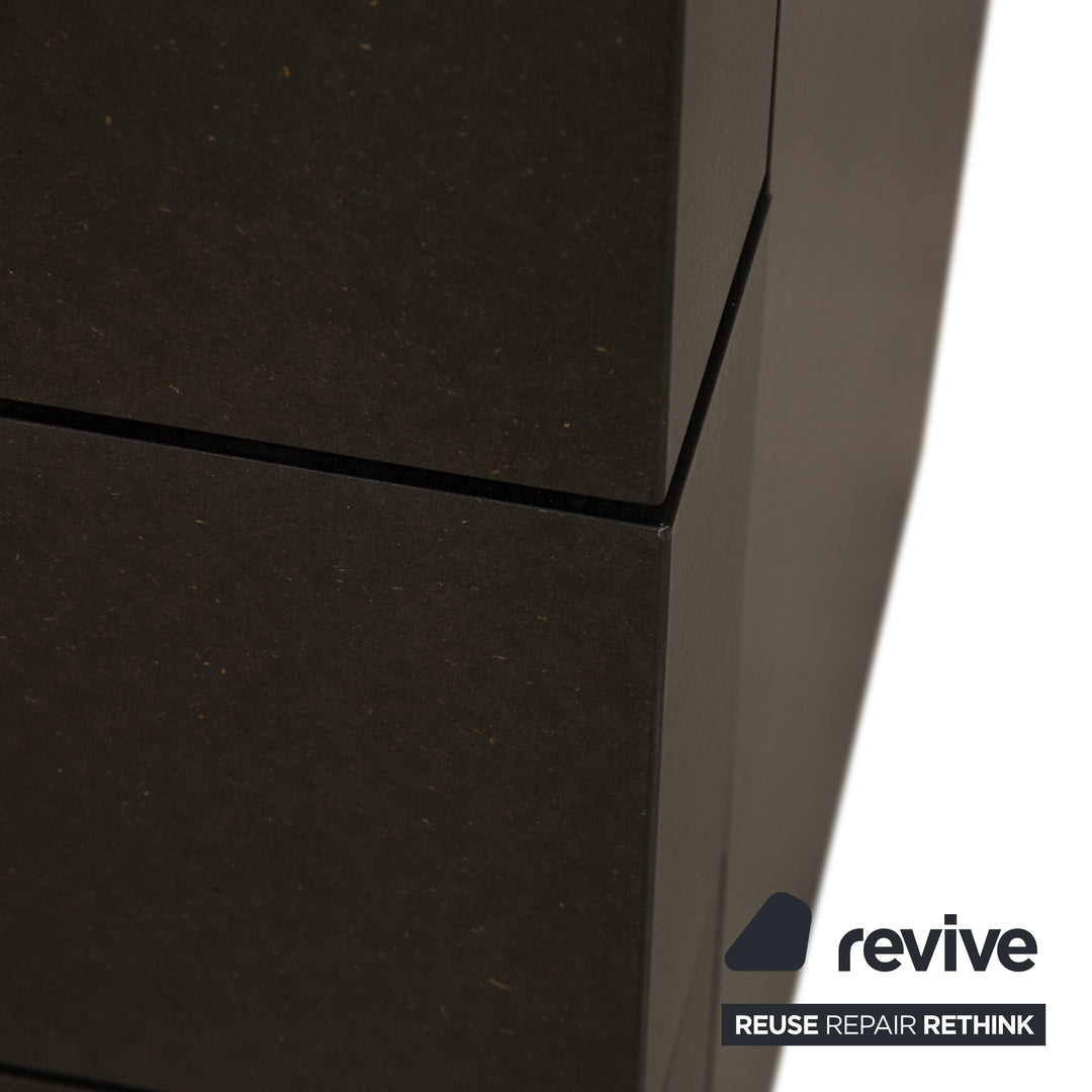 Wilkhahn Holz Sideboard Schwarz Anthrazit Kommode