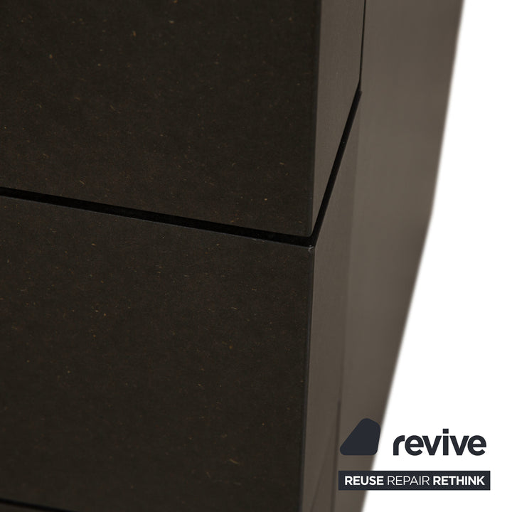 Wilkhahn Holz Sideboard Schwarz Anthrazit Kommode