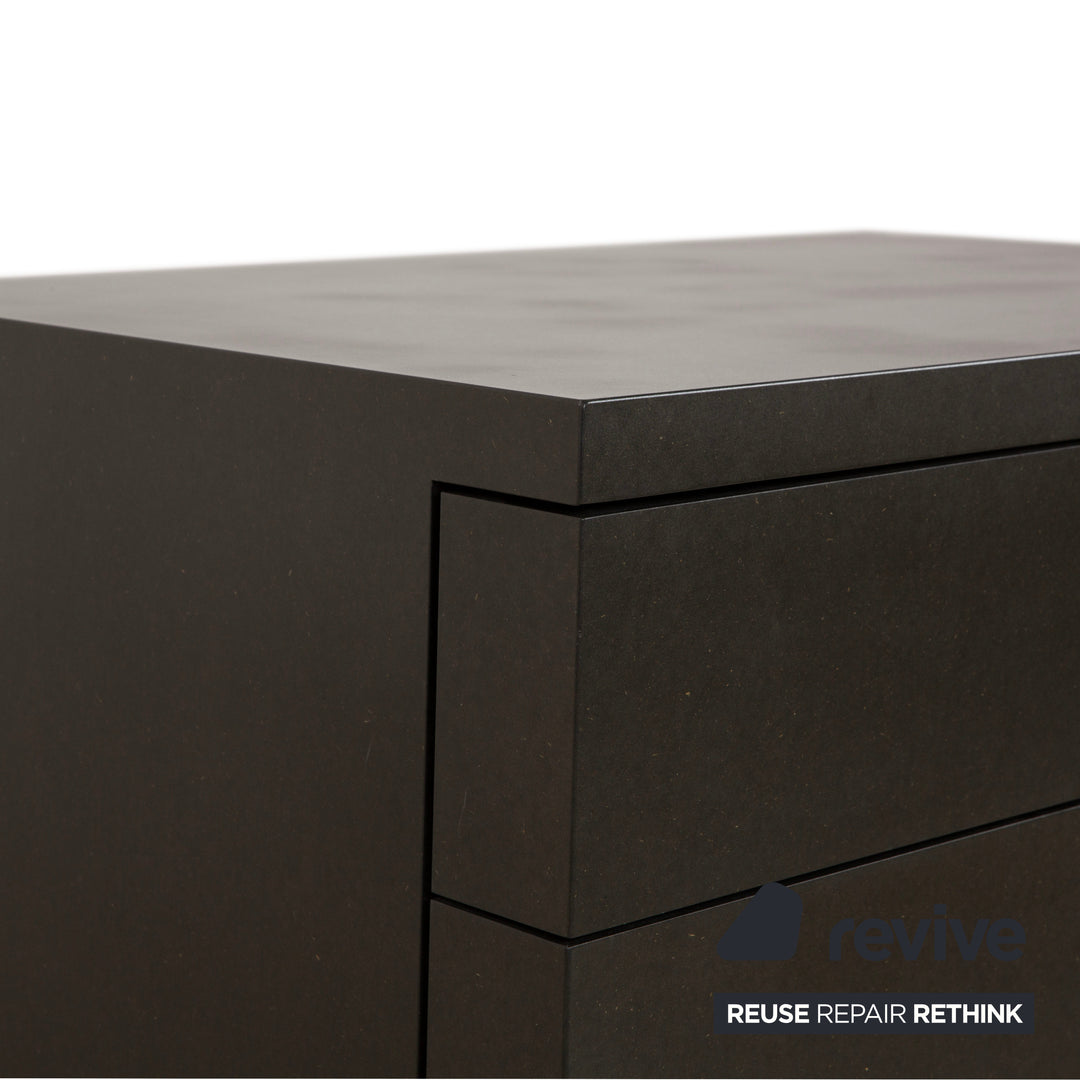 Wilkhahn Holz Sideboard Schwarz Anthrazit Kommode