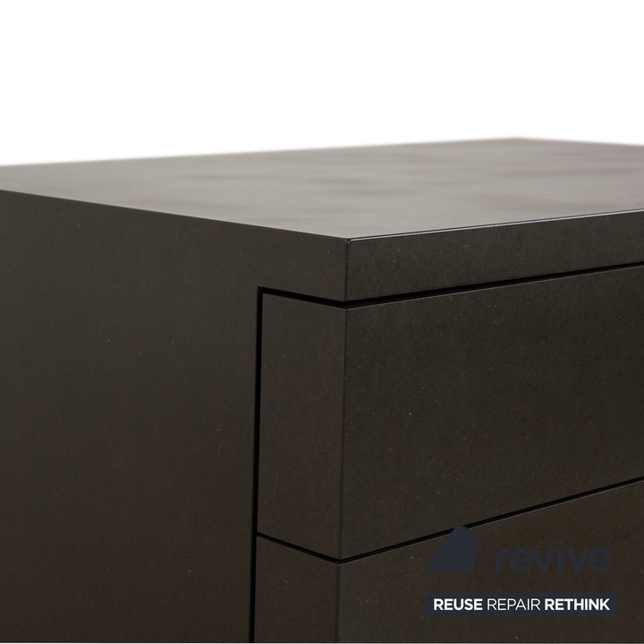 Wilkhahn Holz Sideboard Schwarz Anthrazit Kommode