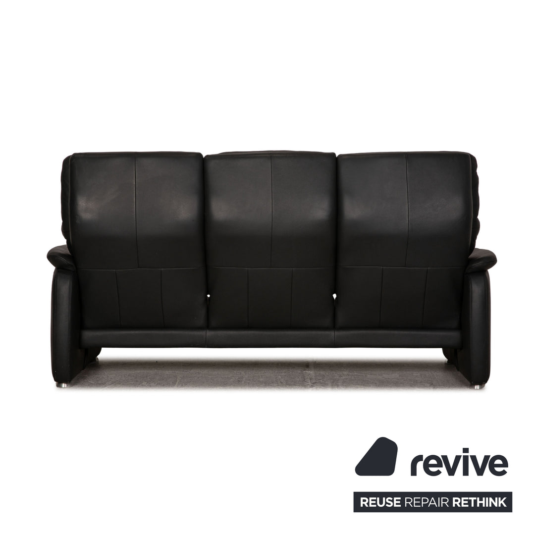 Willi Schillig Ergoline three-seater Longlife leather sofa anthracite couch