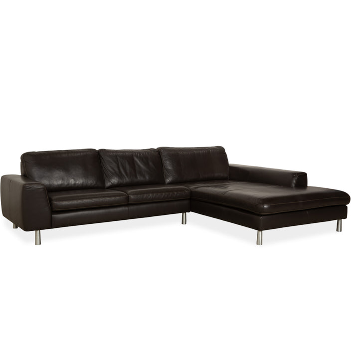 Willi Schillig Leder Ecksofa Braun Sofa Couch